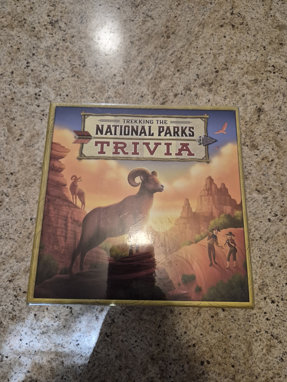 Mattel Trekking the National Parks Trivia Game - Brown, Orange, Yellow, Blue